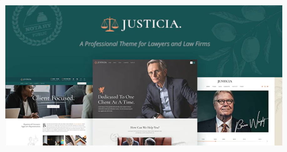 Justicia - Lawyer and Law Firm Website Design Theme