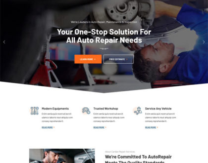 Cardan- Car Repair and Auto Service Website Design Template
