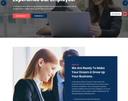 Financebox Financial, Business Accounting Website Design Template