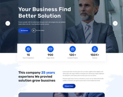 Xadvices - Financial, Business Accounting Website Design Template